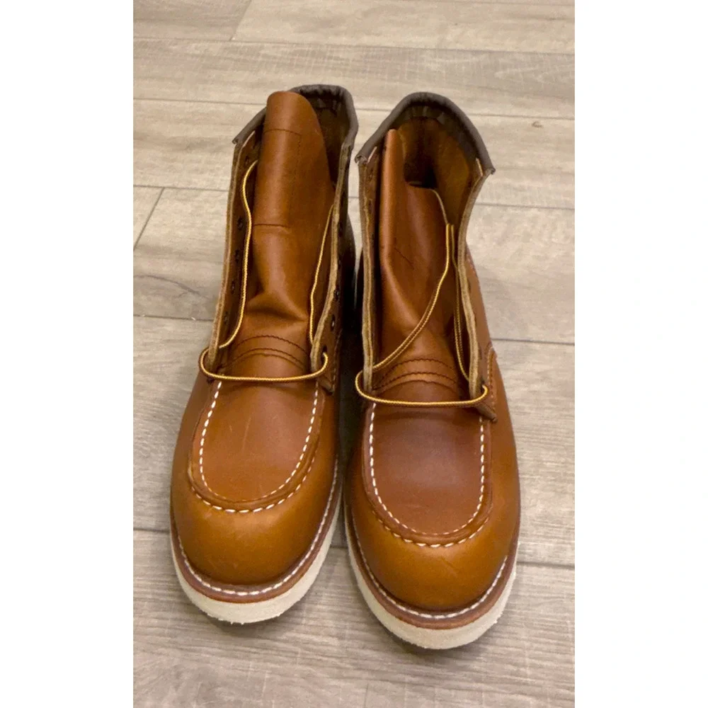 NEW RED WING 10875 TRACTION TRED MOC TOE 6-INCH SOFT TOE BOOTS SZ 10.5 D
